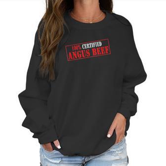 Certified Angus Beef Cattle Vintage Stamp Logo Gift Women Sweatshirt | Favorety DE