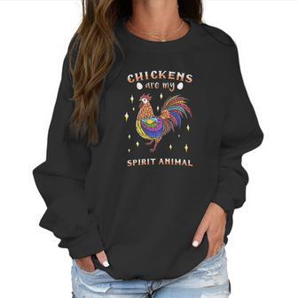 Chickens Are My Spirit Animal Farm Love Egg Women Sweatshirt | Favorety UK