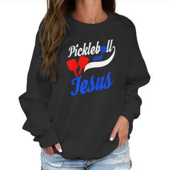 Christian Pickleball Jesus Funny Player Gift Dink Women Sweatshirt | Favorety UK