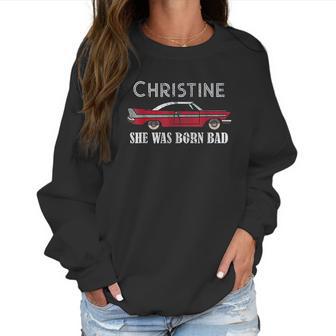 Christine Classic Car Model Lover Automotive Themed Gift Women Sweatshirt | Favorety UK