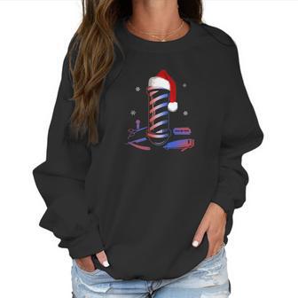 Christmas Barber Pole Funny Haircut Comb Blade Beard Women Sweatshirt | Favorety