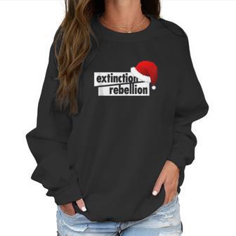 Christmas Extinction Rebellion Climate Change Women Sweatshirt | Favorety