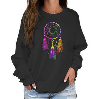 Colorful Dreamcatcher Feathers Native American Indian Tribal Women Sweatshirt | Favorety