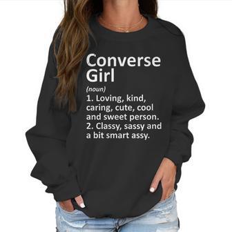 Womens Converse Girl Tx Texas Funny City Home Roots Gift Women Sweatshirt | Favorety DE