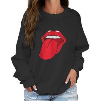 Cool Lips Bite Kiss Me Red Lips Mothers Day Gift Women Sweatshirt | Favorety UK