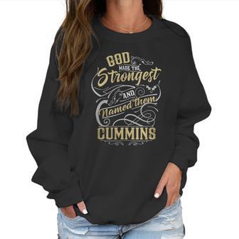 Cummins Shirt God Made The Strongest And Named Them Cummins - Cummins T Shirt Cummins Hoodie Cummins Family Cummins Tee Cummins Name Cummins Bestseller Women Sweatshirt | Favorety UK