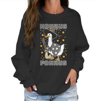 Cute Halloween Funny Halloween Day Honkus Ponkus Funny Duck Halloween Women Sweatshirt | Favorety CA