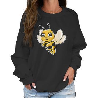 Cute Honey Bee Lover Illustration Gift Beekeeping Love Women Sweatshirt | Favorety AU