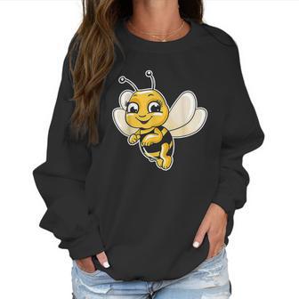 Cute Honey Bee Lover Illustration Gift Beekeeping Love Gifts Women Sweatshirt | Favorety UK