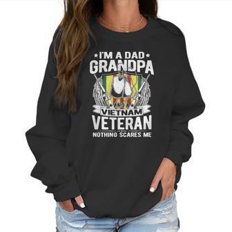 A Dad Grandpa And Vietnam Veteran Proud Retired Soldier Gift Women Sweatshirt | Favorety AU