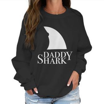 Daddy Shark Black Design Best Christmas Gifts For Dad Women Sweatshirt | Favorety UK