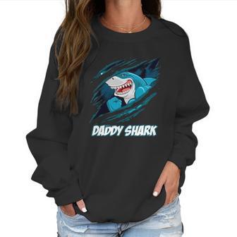 Daddy Shark In Blood Best Christmas Gifts For Dad Women Sweatshirt | Favorety DE