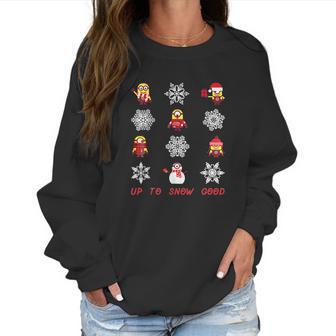 Despicable Me Minions Snowflake Christmas Women Sweatshirt | Favorety DE