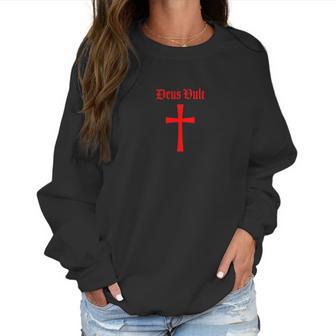 Deus Vult God Wills Crusader Tee Women Sweatshirt | Favorety AU