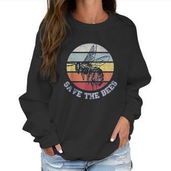 Distressed Honey Bee Lovers Save The Bees Women Sweatshirt | Favorety DE