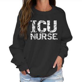 Distressed Intensive Care Unit Nurse Gift For Men Icu Nurse Women Sweatshirt | Favorety DE