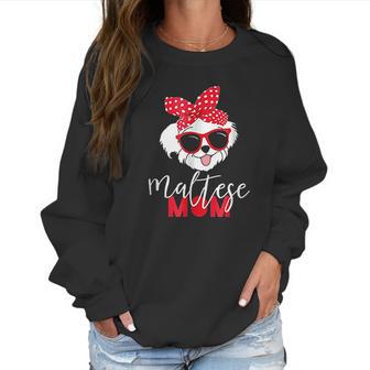 Dog Lovers Maltese Mom Fur Mama Women Sweatshirt | Favorety CA