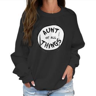 Dr Seuss Aunt Of All Things Emblem Color Option Women Sweatshirt | Favorety