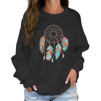 Dream Catcher Native American Feathers Boho Dreamcatcher Women Sweatshirt | Favorety