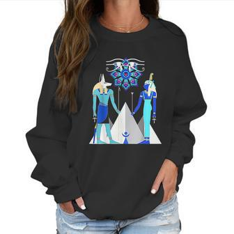 Egyptian God Anubis And Goddess Maat Amen Ra Women Sweatshirt | Favorety DE