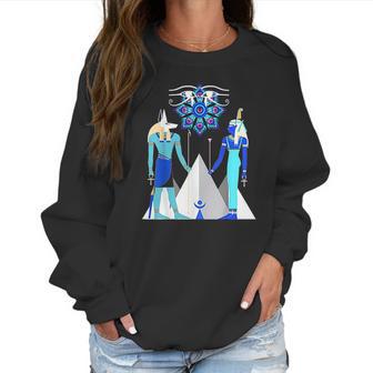 Egyptian God Anubis And Goddess Women Sweatshirt | Favorety UK