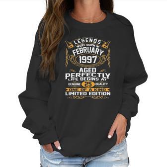 February 1997 25Th Birthday Gift 25 Years Old Men Women Women Sweatshirt | Favorety CA