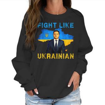 Fight Like Ukrainian I Stand With Ukraine Volodymyr Zelensky Men Women T-Shirt Graphic Print Casual Unisex Tee Women Sweatshirt | Favorety CA