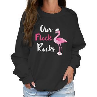 Our Flock Rocks Adorable Flamingo Cruise Christmas Vacation Gift Women Sweatshirt | Favorety CA