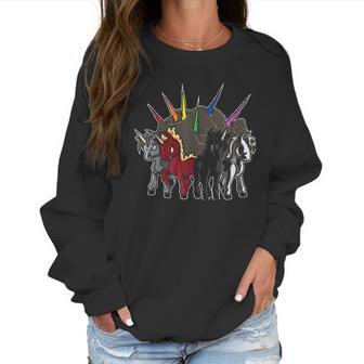 The Four Unicorns Of The Apocalypse Horsemen Parody Women Sweatshirt | Favorety CA