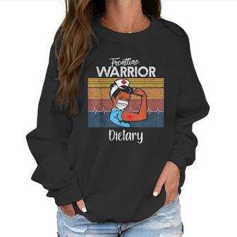 Frontline Warrior Dietary Vintage Women Strong Women Sweatshirt | Favorety