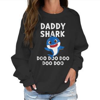 Funny Daddy Shark Doo Doo Best Christmas Gifts For Dad Women Sweatshirt | Favorety AU