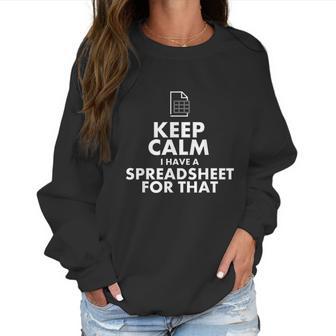 Funny Excel Spreadsheets Lover Gift Accountant Men Women Women Sweatshirt | Favorety DE