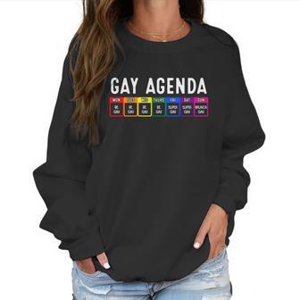 Funny Gay Gift For Women Men Lgbt Pride Feminist Agenda Homo Cute Gift Women Sweatshirt | Favorety AU