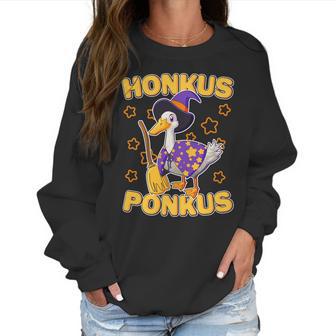 Funny Halloween Honkus Ponkus Duck Women Sweatshirt | Favorety UK