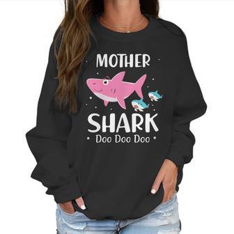 Funny Mother Pink Shark Doo Doo Doo Women Sweatshirt | Favorety CA