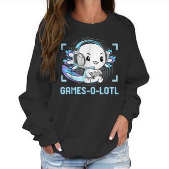 Gamesolotl Axolotl Video Gamer Kawaii Pastel Goth Anime Boys V3 Men Women T-Shirt Graphic Print Casual Unisex Tee Women Sweatshirt | Favorety CA