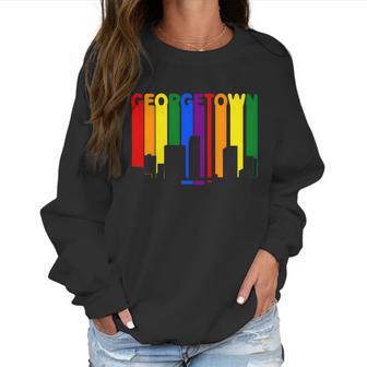 Georgetown Capital Country Lgbt Pride Rainbow Women Sweatshirt | Favorety AU