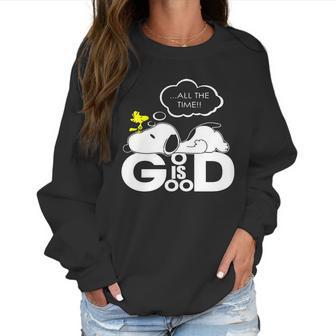 God Is Good Snoopy Women Sweatshirt | Favorety AU