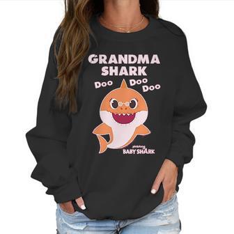 Grandma Shark Doo Doo Doo Baby Shark Nana Women Sweatshirt | Favorety CA