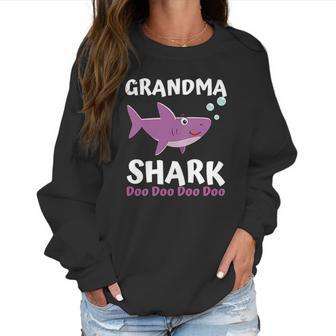 Grandma Shark Doo Doo Matching Family Shark Women Sweatshirt | Favorety