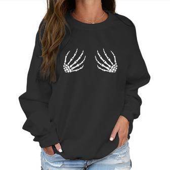 Halloween Bobs For Women Funny Skeleton Hand Bra Women Sweatshirt | Favorety DE