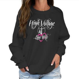 High Voltage Line Wife Black Women Sweatshirt | Favorety UK