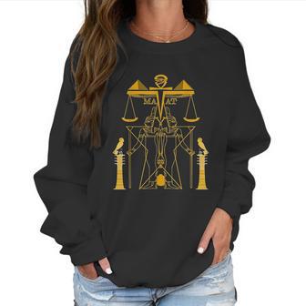 Hip Hop Hipster Egypt Goddess Maat Maat Women Sweatshirt | Favorety