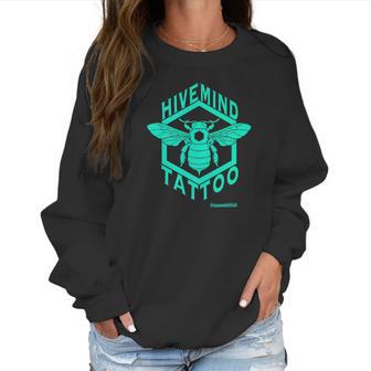 Hive Mind Tattoo Bee Logo Women Sweatshirt | Favorety AU