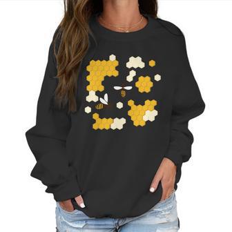 Honey Bee Honeycomb Women Sweatshirt | Favorety CA