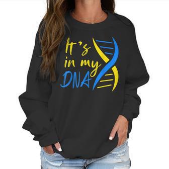 Its In My Dna Support Ukraine I Stand With Ukraine Men Women T-Shirt Graphic Print Casual Unisex Tee Women Sweatshirt | Favorety CA