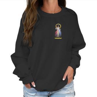 Jesus Divine Mercy Saint Faustina Catholic Prayer 01 Women Sweatshirt | Favorety DE