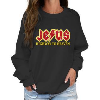 Jesus Rocks Highway To Heaven Women Sweatshirt | Favorety AU