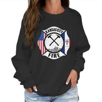 Kansas City Missouri Fire Rescue Department Firefighters Women Sweatshirt | Favorety AU