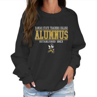 Kansas State Teachers College Alumnus Established 1863 Women Sweatshirt | Favorety DE